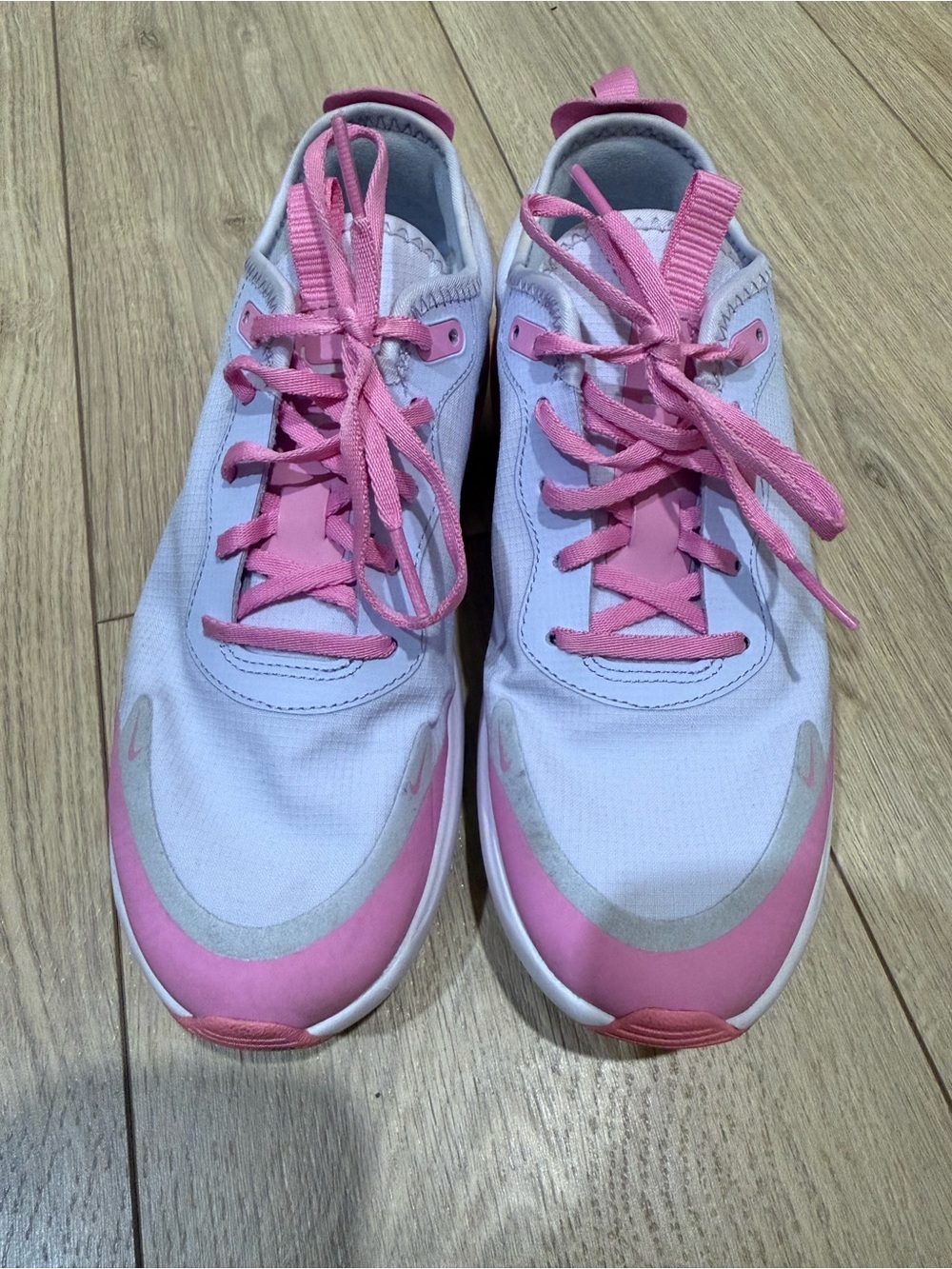 Nike Air Max Dia Pink & White Sneakers. Worn twice.